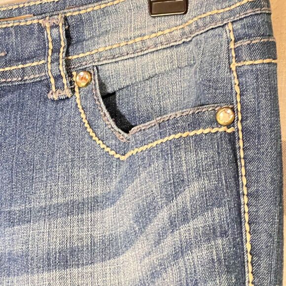 Nine West Vintage collection denim jeans embroidered back pockets size 14 - Picture 4 of 9